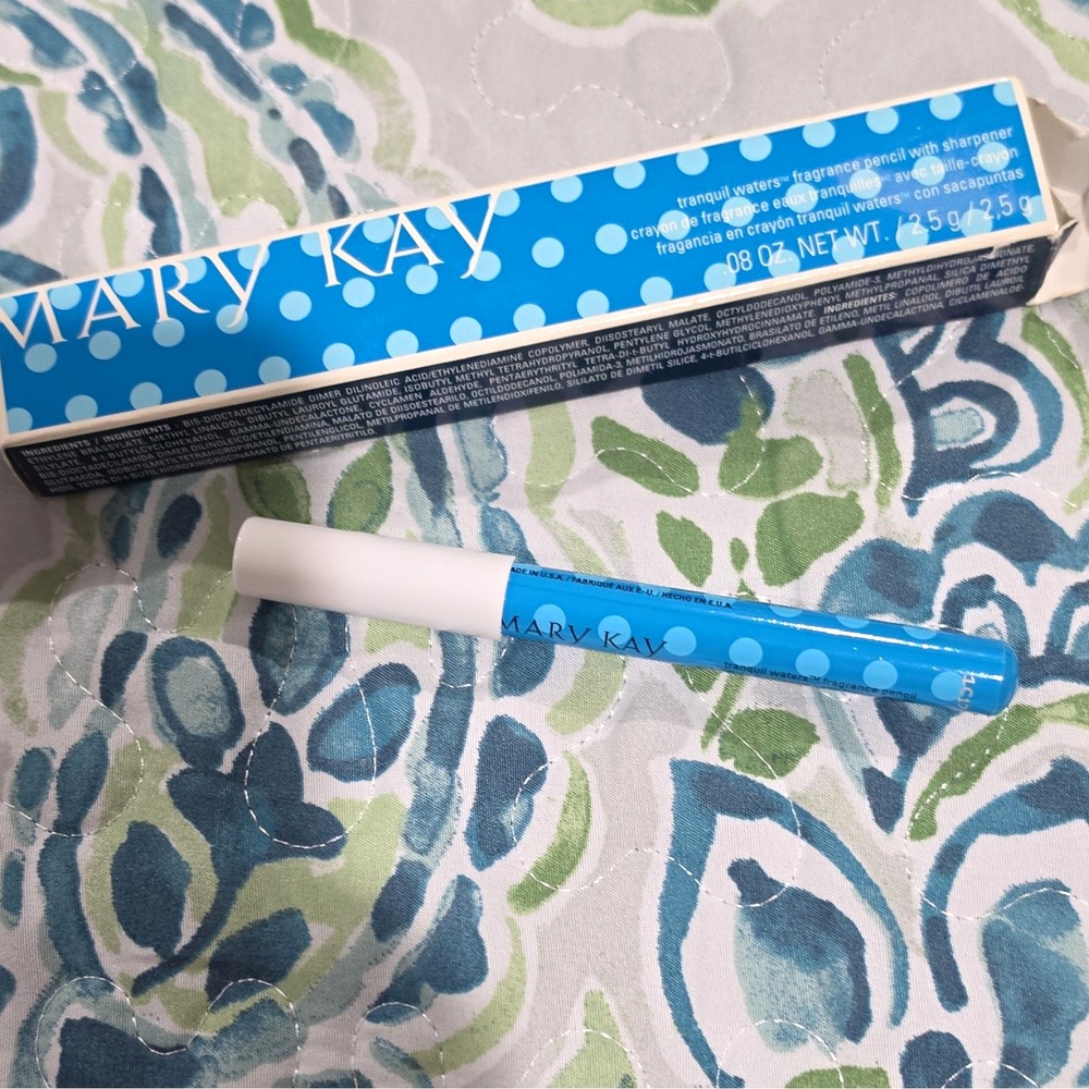 Mary Kay Tranquil Waters Fragrance Pencil Solid w/ Sharpener 0.08 oz/2.5 g
